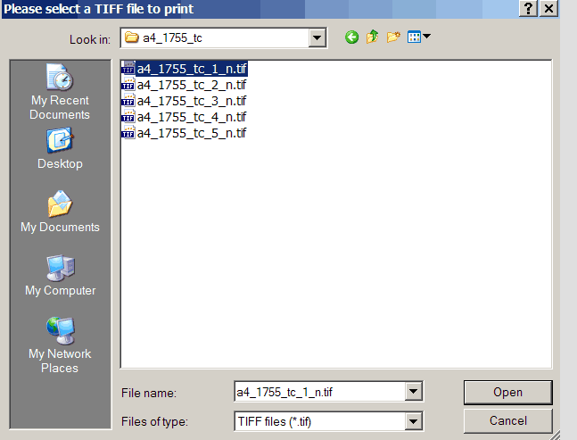Тестовая мишень, как печатать из ACPU