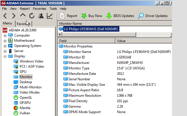 Калибровка монитора, определение модели экрана