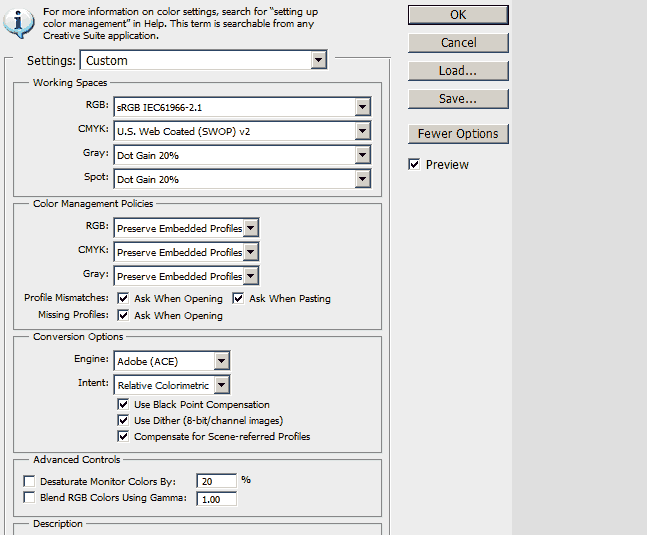 Тестовая мишень, как печатать из Photoshop